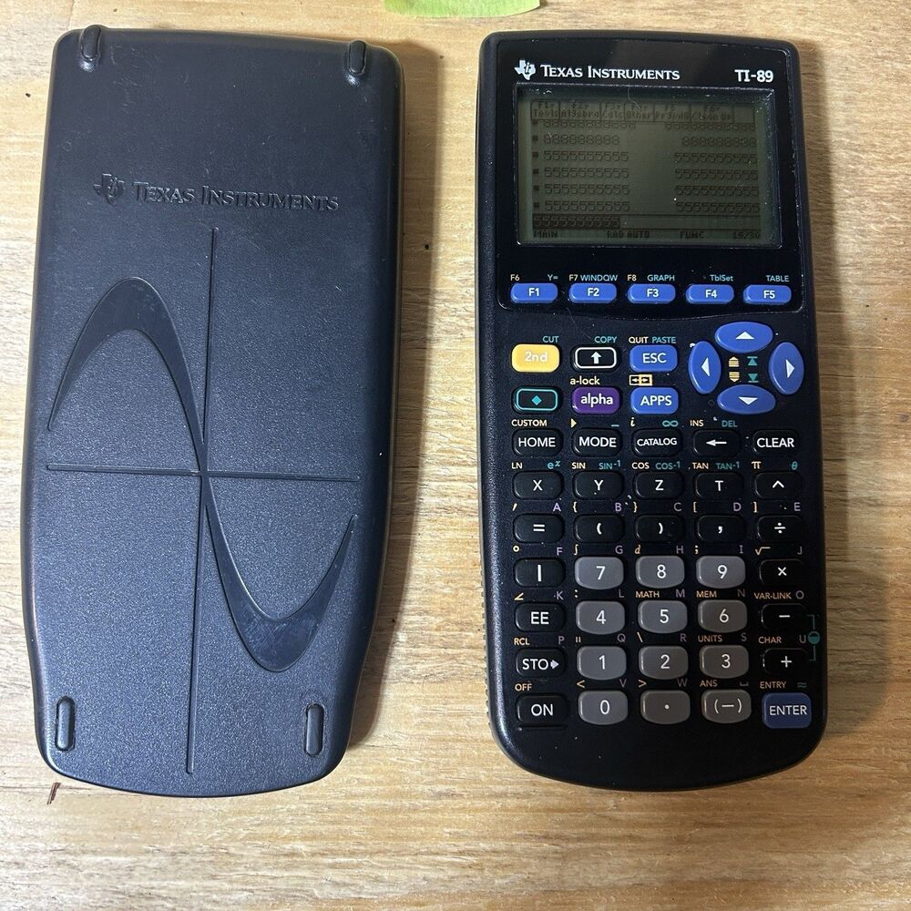 Texas Instruments TI-89 Graphing Calculator w/Cover, Works